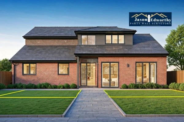 Home extension focusing on boundary line Worcester